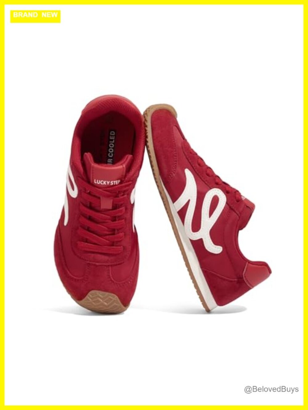 Genuine Leather Retro Tennis Sneakers Wide Outsole Comfort Women's